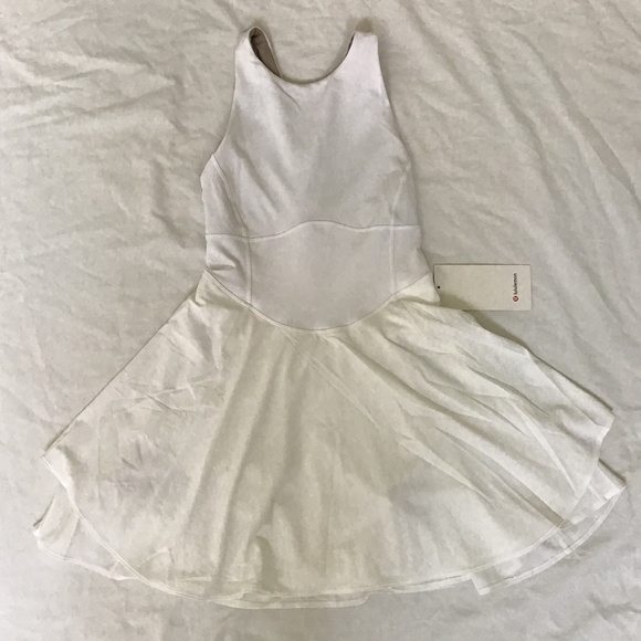 LuLuLemon sz 4 Court Crush Dress White NWT - Picture 8 of 8